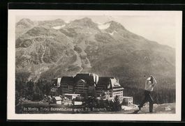 St. Moritz, Hotel Suvrettahaus gegen Piz
