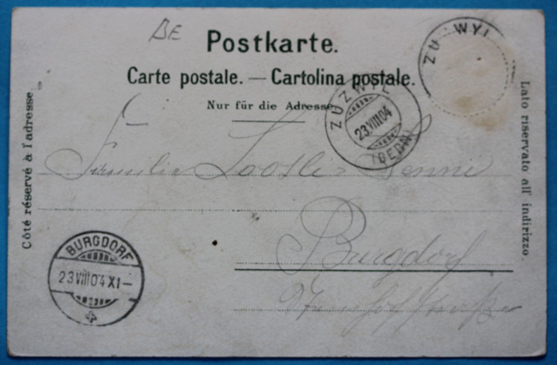 Cartoline postali: ZUZWYL – Usato da Lotzwil venduto da pirolh 1