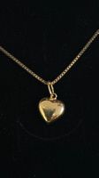 Herzanhänger echtgold und kette s925