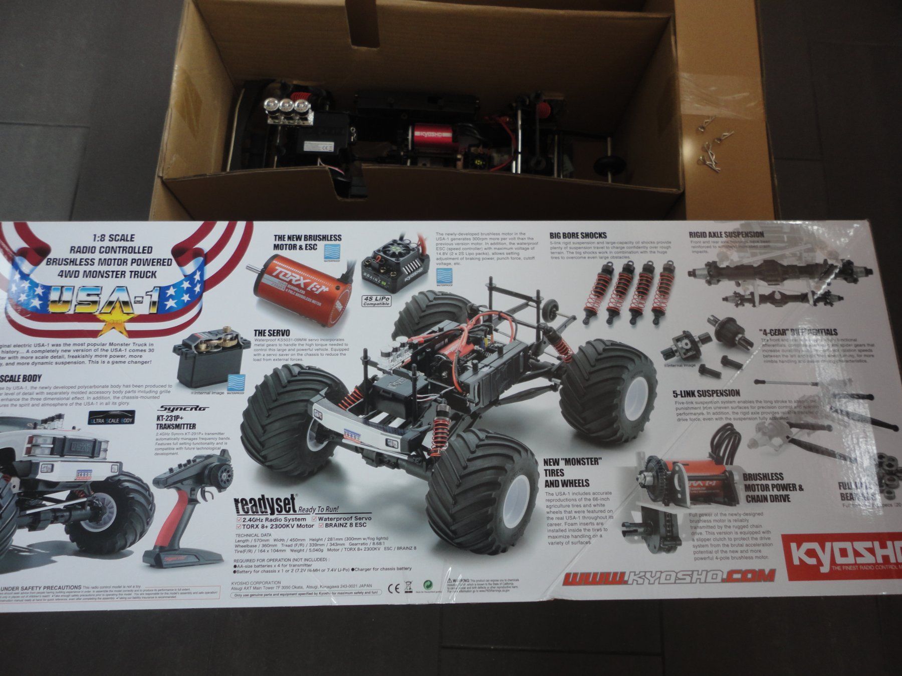 Kyosho Modellismo RC: Kyosho USA Elektro 1:8 – Nuovo e nell'imballaggio originale da Horgen venduto da RcModell 5