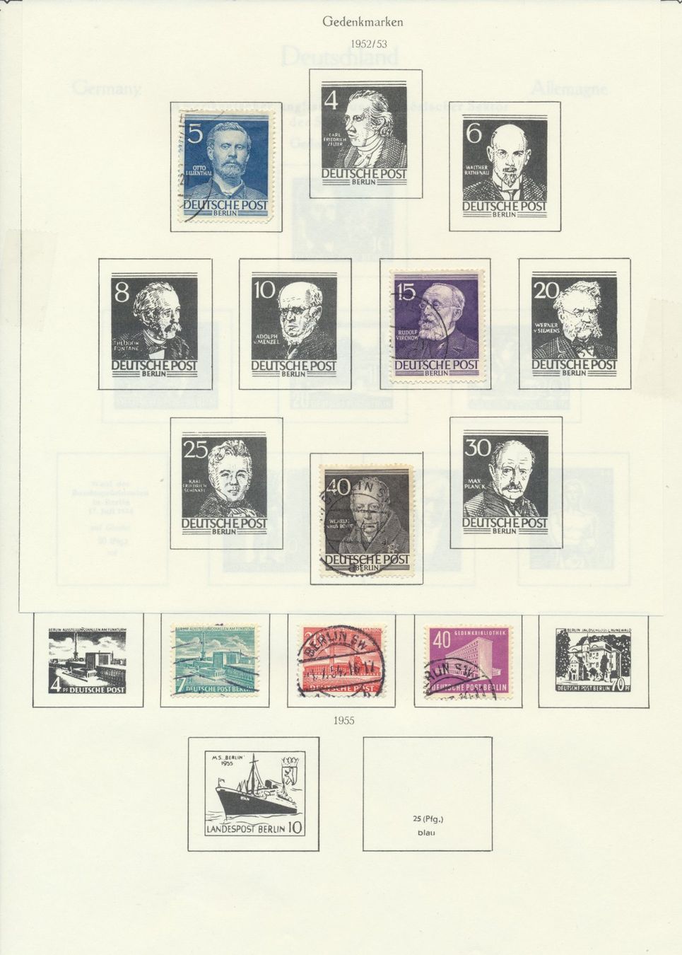 Alle Briefmarken: Berlin - Lot, Teilsammlung – Gebraucht aus Winterthur von Zupogeru 3