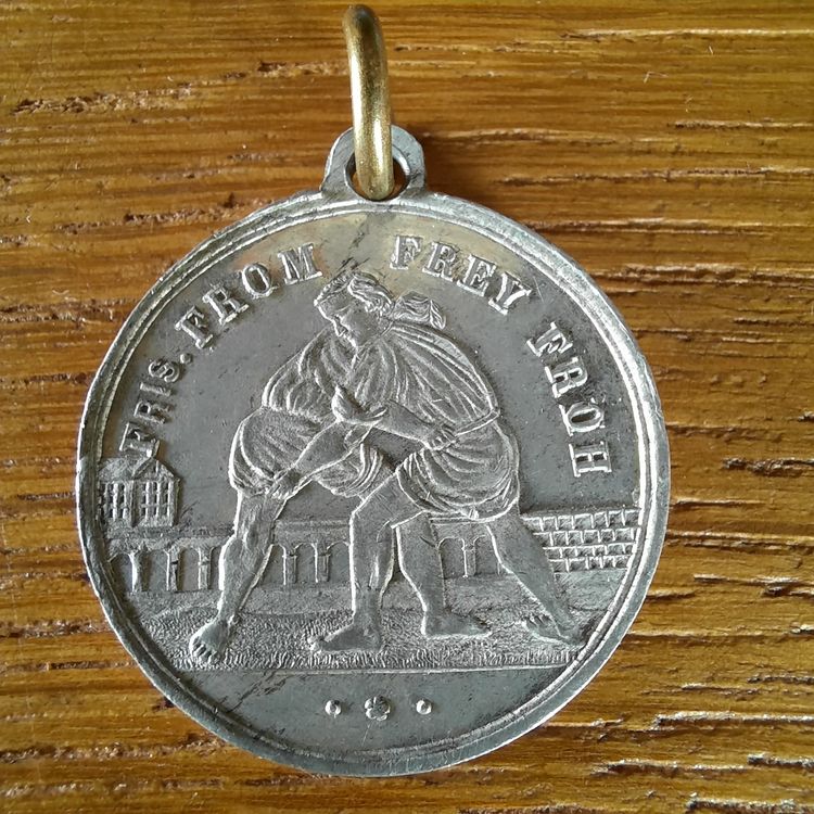 Médaille Plaque Gymnastique – Seine 1876 – Bronze – XIXème (occasion)