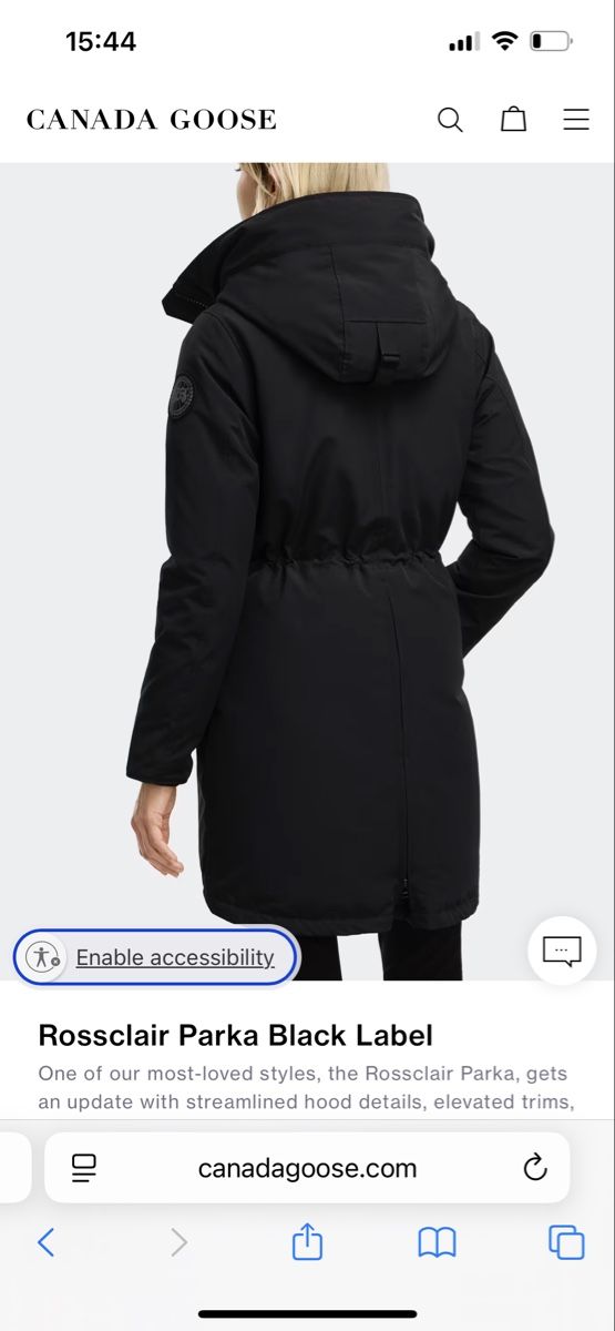 Canada Goose Manteaux: Canada Goose Black Label Rossclair Parka – Neuf (Voir description) à Stäfa par bambinas 9