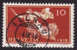 SBK-Nr. 144 (Friedensmarke 1919) Stempel ILLNAU