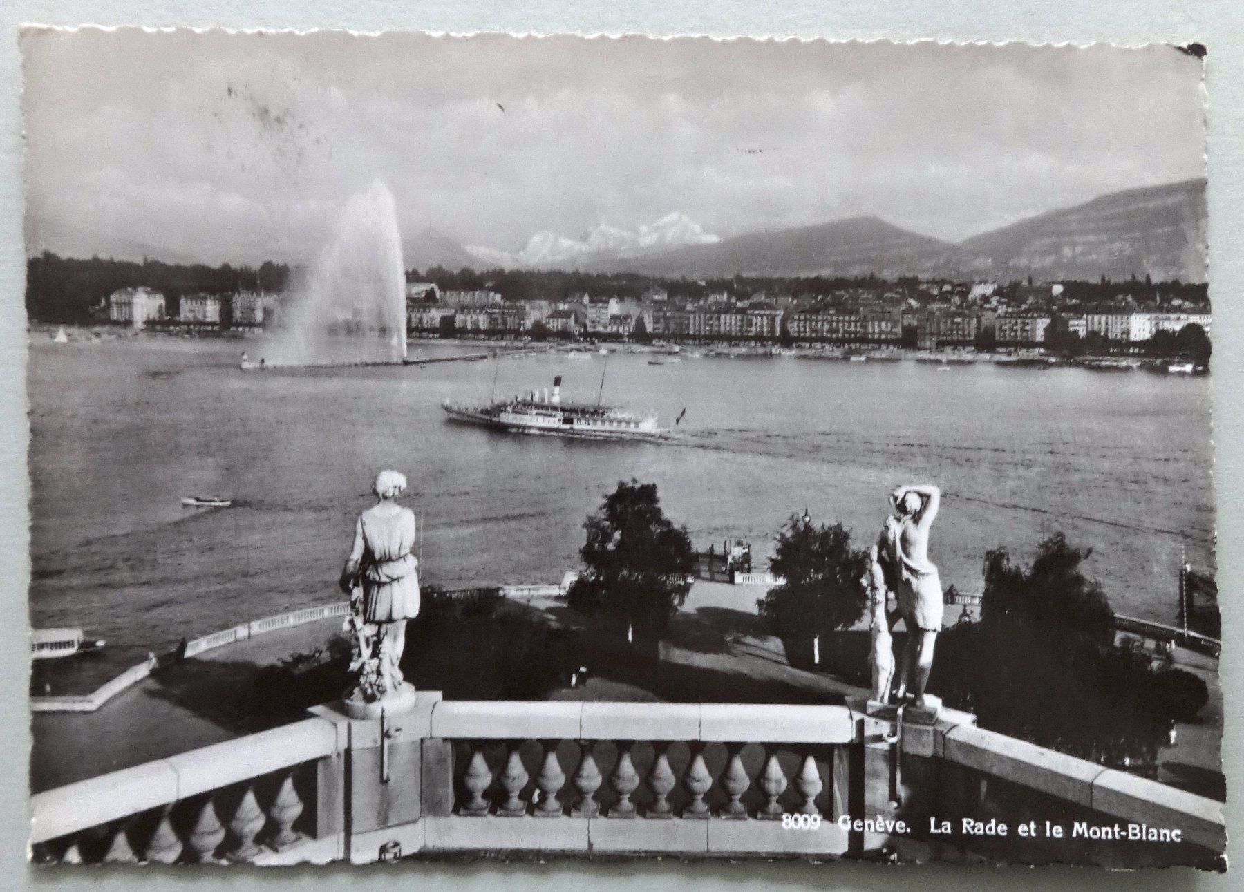 Ansichtskarten: Genève - La Rade et le Mont-Blanc – Gebraucht aus Fétigny von Billy2miny