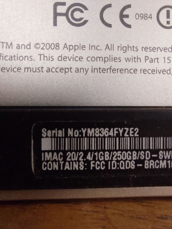 Apple IMac 2008, mit CD Laufwerk Kaufen auf Ricardo