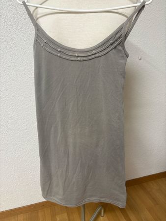 NILE Long Top Gr. S Grau Taupe