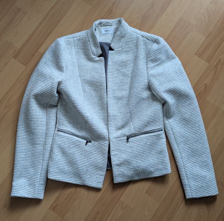 ONLY Damen Jacke Creme/Weiss in Gr. 38