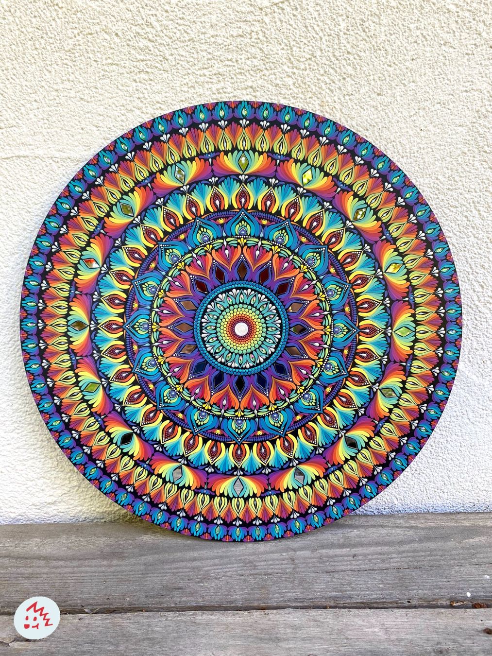 Dipinti: Mandala auf Holz, Mandala Bild, Gemälde, Geschenk, Kunst – Nuovo e nell'imballaggio originale da Fanas venduto da Omibia