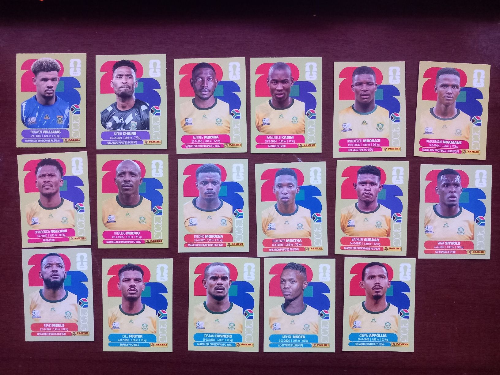 Panini Carte collezionabili: Stickers Panini World Cup 2026 Team RSA  – Usato da Salavaux venduto da Lune_Diurne