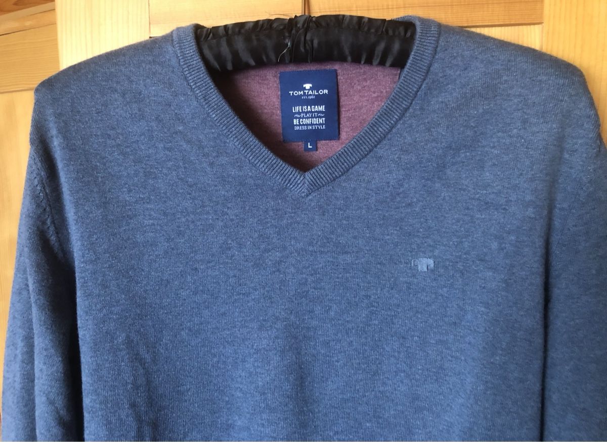 Tom Tailor Maglioni & Felpe: *Pullover* blau, TOM TAILOR, Gr.L – Usato da Mühlebach (Goms) venduto da chr_q6d8 1