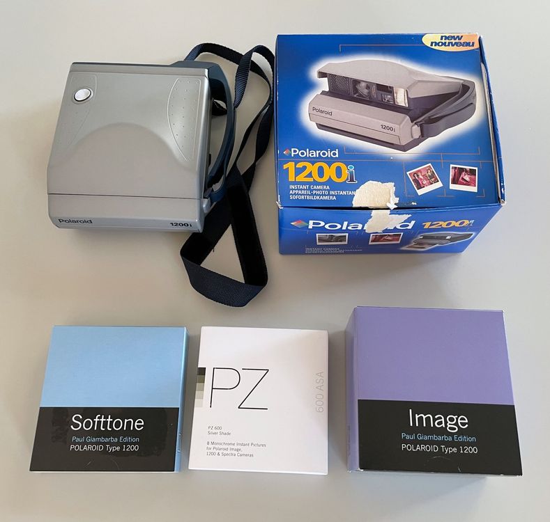 Polaroid 1200i Sofortbild Kamera mit Film, Komplett Set (Usato) a