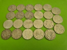 Österreich 10 Schilling Silbermünze Austria 1957-1973