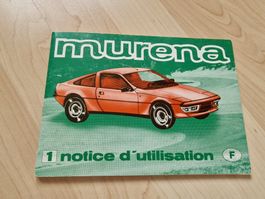 Talbot Matra Murena 1.6 manuel conduite entretien 1980 rare