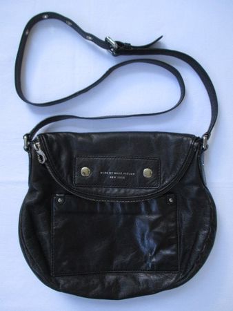 Marc Jacobs – MBMJ schwarze Vintage Leder Umhängetasche