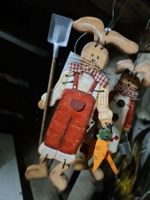 Deko Osterhasen Hänger Holz/Metall