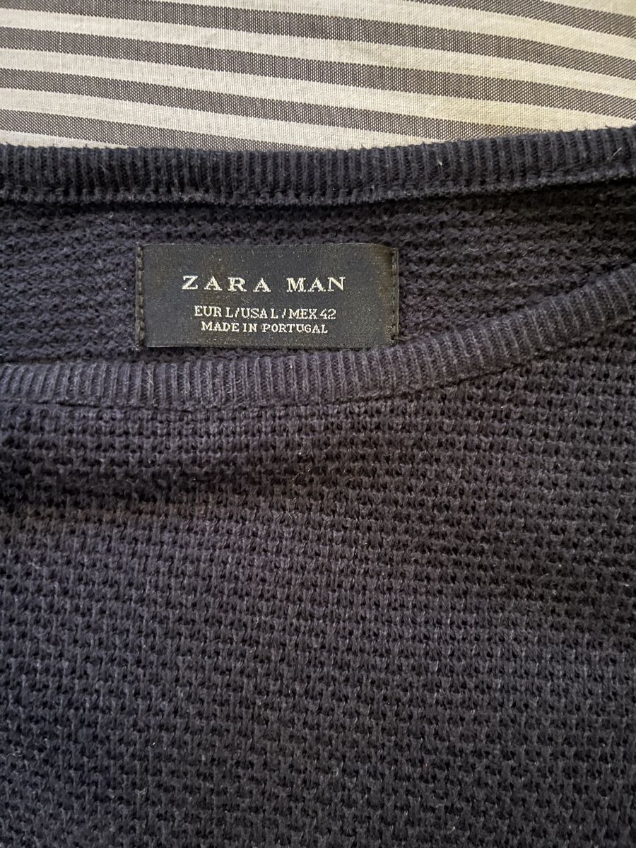 Zara Maglioni & Felpe: Pull Zara Man bleu marine, taille L – Usato da Massongex venduto da Marthi_99 1