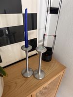 2 Kägla Kerzenhalter Carl Öjerstam vintage Ikea Metall matt