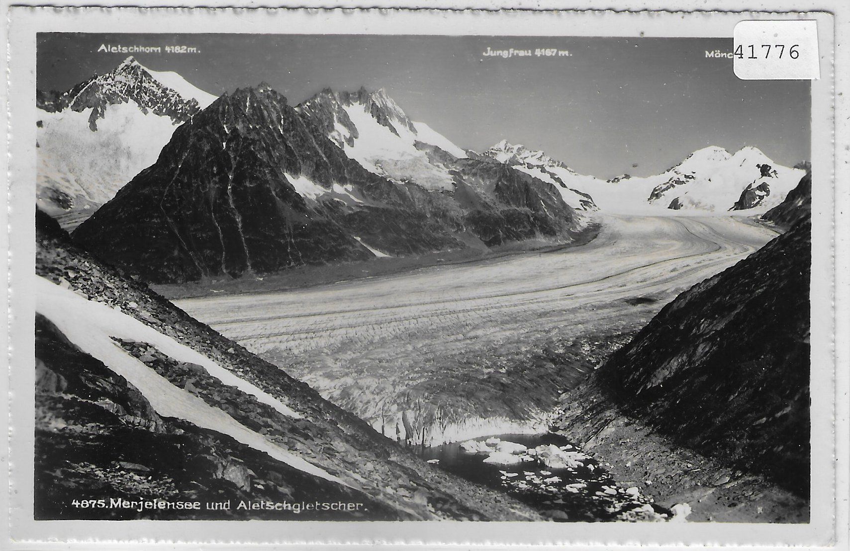 Cartoline postali: Merjelensee und Aletschgletscher – Usato da Ettingen venduto da Kartenplanet