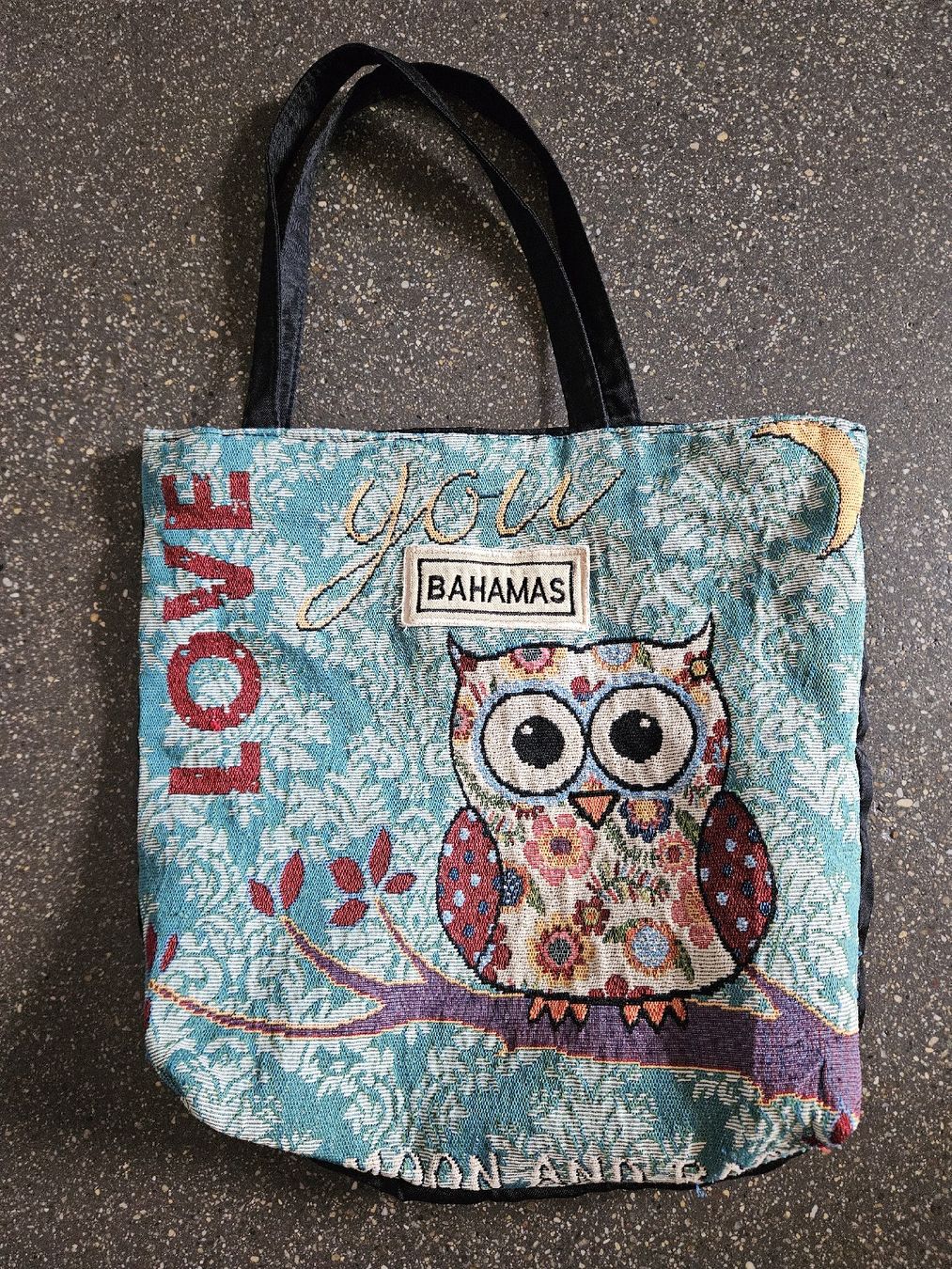 Taschen: Tasche Motiv Eule BAHAMAS  – Gebraucht aus Anwil von tamoos 1