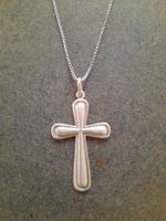 Silberkette 925 mit Kreuz Vintage