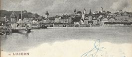 Luzern mit Dampfschiffe - (1906)