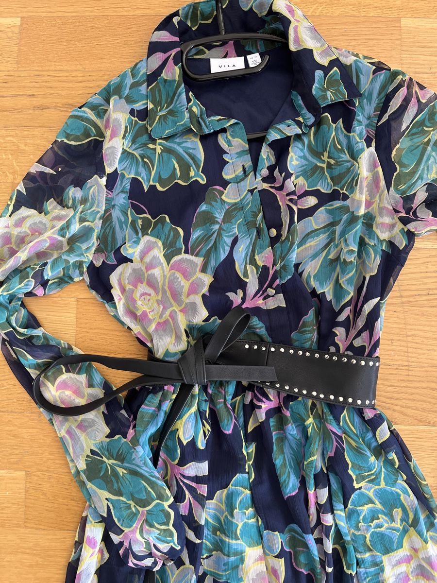 Vila Vestiti: VILA Maxikleid 36 Chiffon – Usato da Zürich venduto da kleinesgrau 2