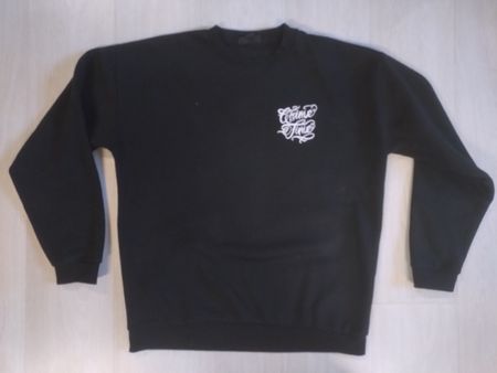 Pull Smog noir inscription Crime Time taille L TBE -