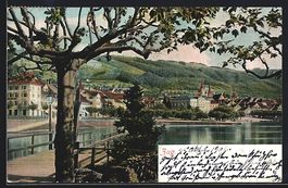 AK Zug, Partie im Ort, 1906