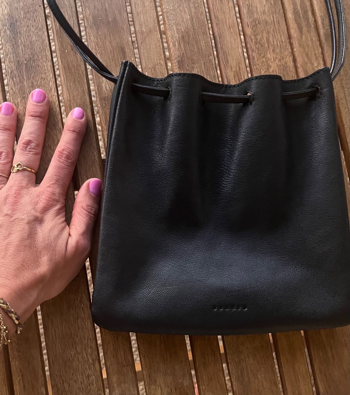Sandro Borse da donna: Leder Tasche Sando schwarz Beutel Typ – Usato da Zürich venduto da maral787 1