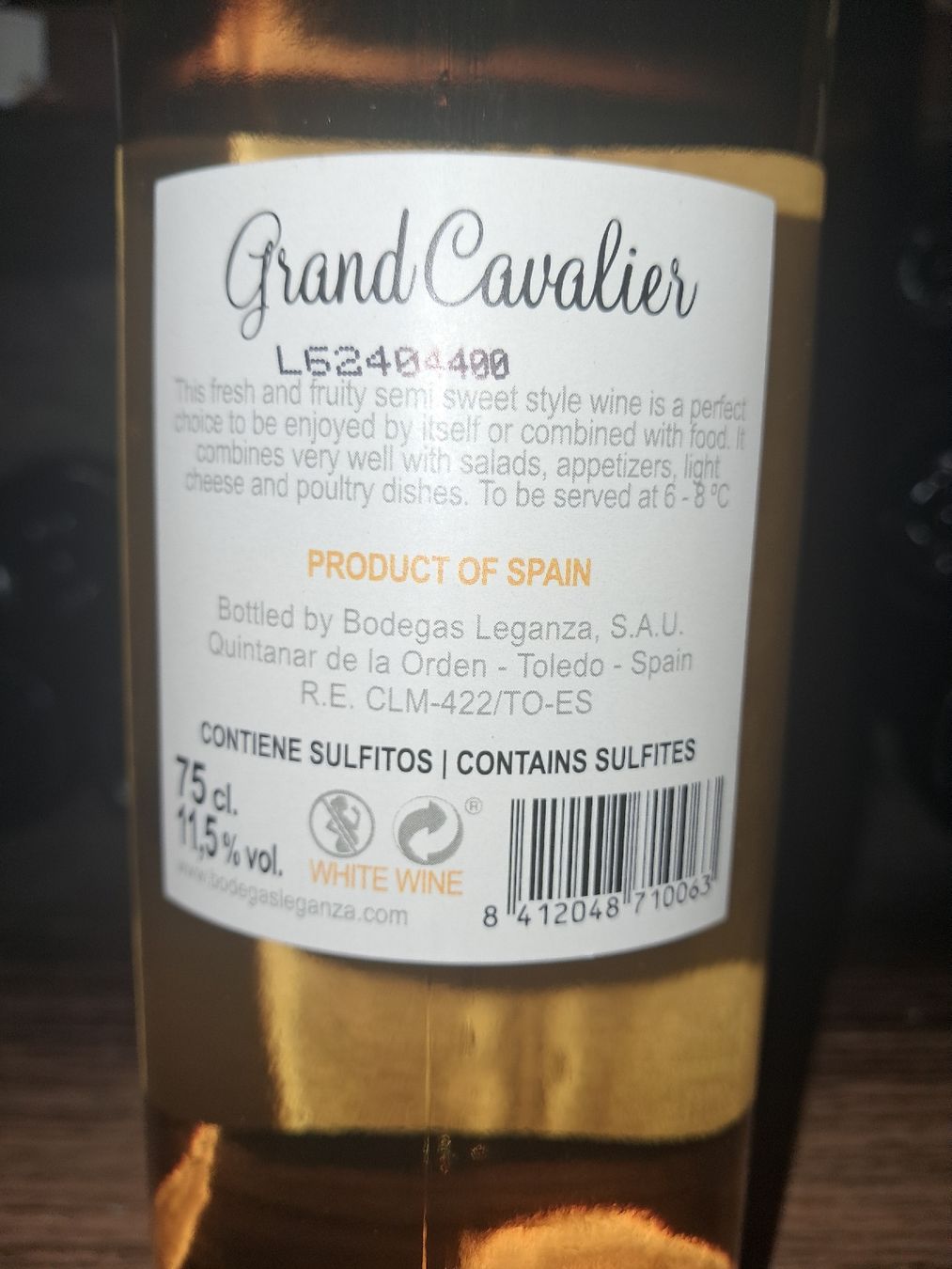 Wein: Grand Cavalier Viura semi sweet – Neu und originalverpackt aus Le locle von juliensaran 3