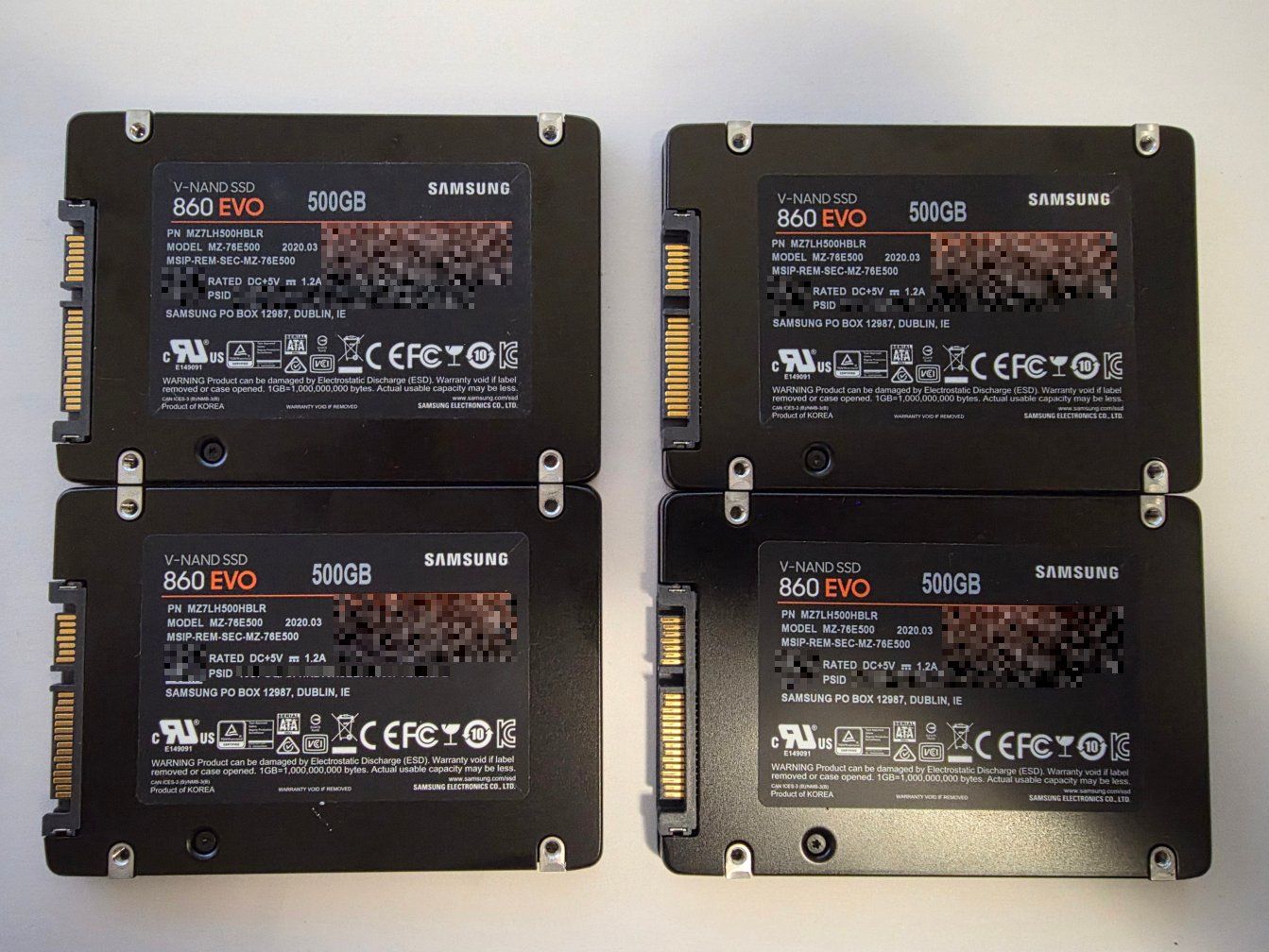Samsung Harddisks: 4x Samsung 860 EVO 500 GB – Gebraucht aus Zürich von z3ygKdDn 1