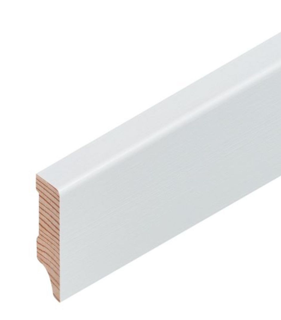 Articoli in legno: Sockelleisten weiss 12/40mm – Nuovo e nell'imballaggio originale da Aarau venduto da WR-Plus