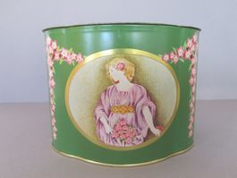 Vintage Blechdose mit Blumenmotiv, Top Zustand, Frühling!