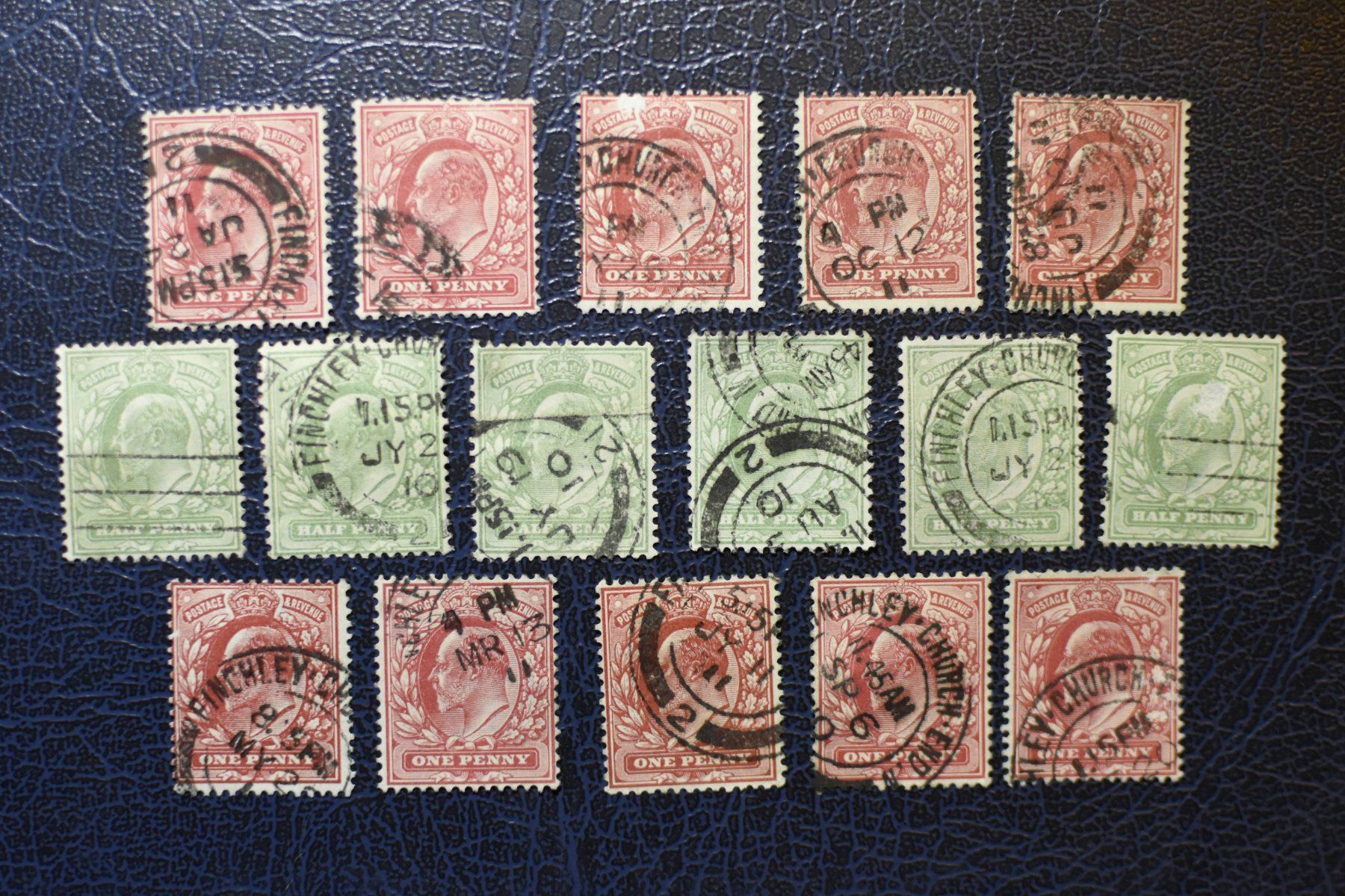Alle Briefmarken: Lot timbres UK - Edward VII – Gebraucht aus Belmont-sur-Yverdon von bichet02
