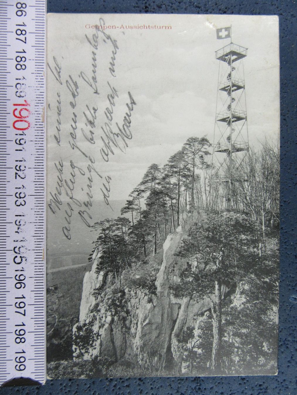 Cartes postales: GEMPEN AUSSICHTSTURM 1908 AK SO – D'occasion à Ettingen par Hausi4711