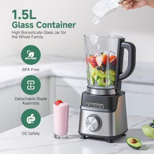 Appareils de cuisine: Standmixer Glas Smoothie Maker 1200 Watt 1 – Neuf avec emballage d'origine à Hundwil par pak_b5sl 2