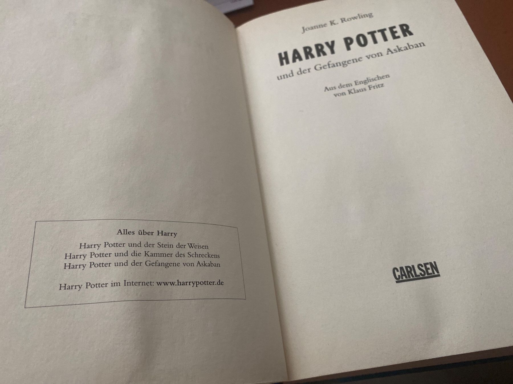 Libri: Harry Potter und der Gefangene von Askaban – Usato da Erlinsbach SO venduto da Silverstorm 8