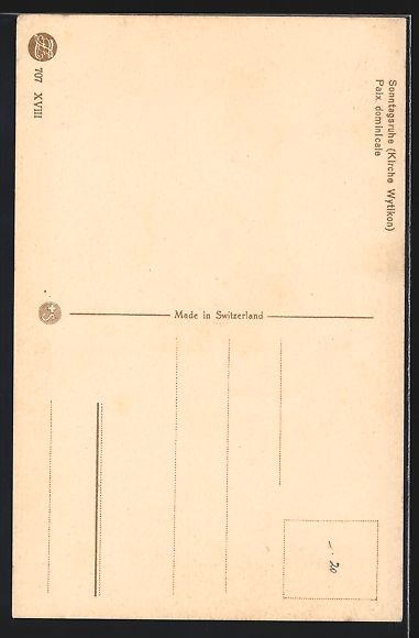 Cartoline postali: Witikon, Blick auf die Kirche – Usato da Berlin venduto da bartko-reher 1