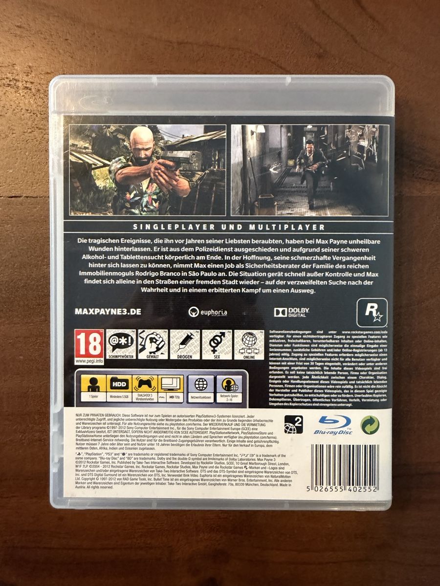 Sony Spiele: Max Payne 3 für PS3 – Gebraucht aus Thunstetten von Virus_33 2