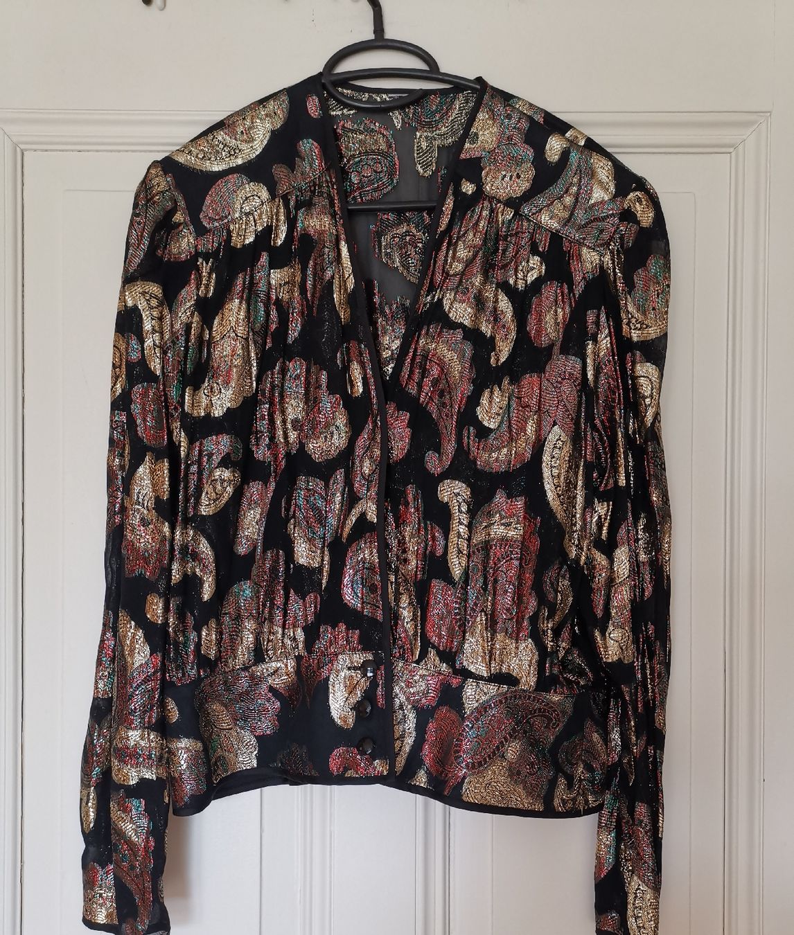 Camicette: Vintage Glitzer Blusen Jäckli  – Usato da Uerikon venduto da pink_flamingo