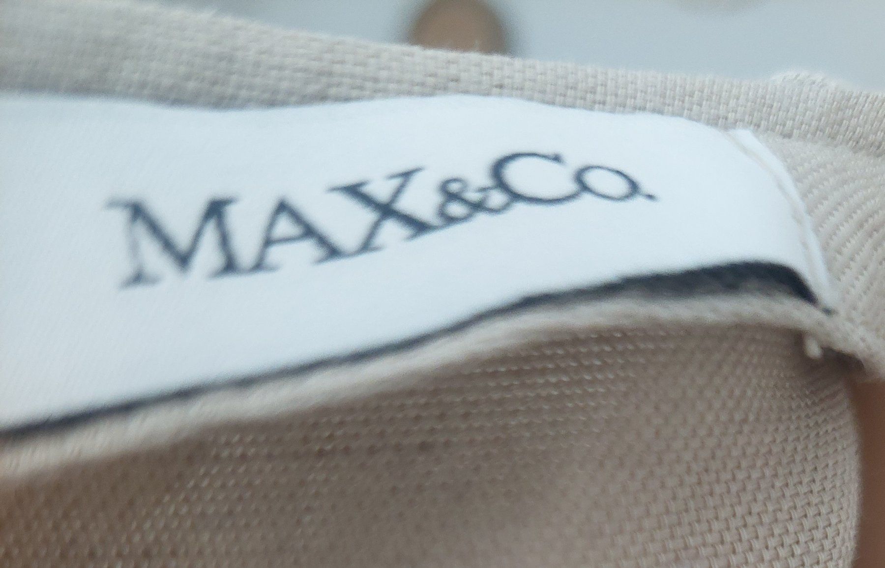 Max Mara Kleider: Robe d'été lin beige, élégante, confortable Max&Co Taille M – Gebraucht aus Genève von a_t_g5kq 4