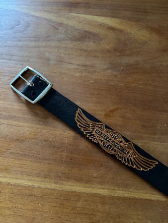 Harley Davidson Vintage Ledergürtel Made in USA Gr. 30