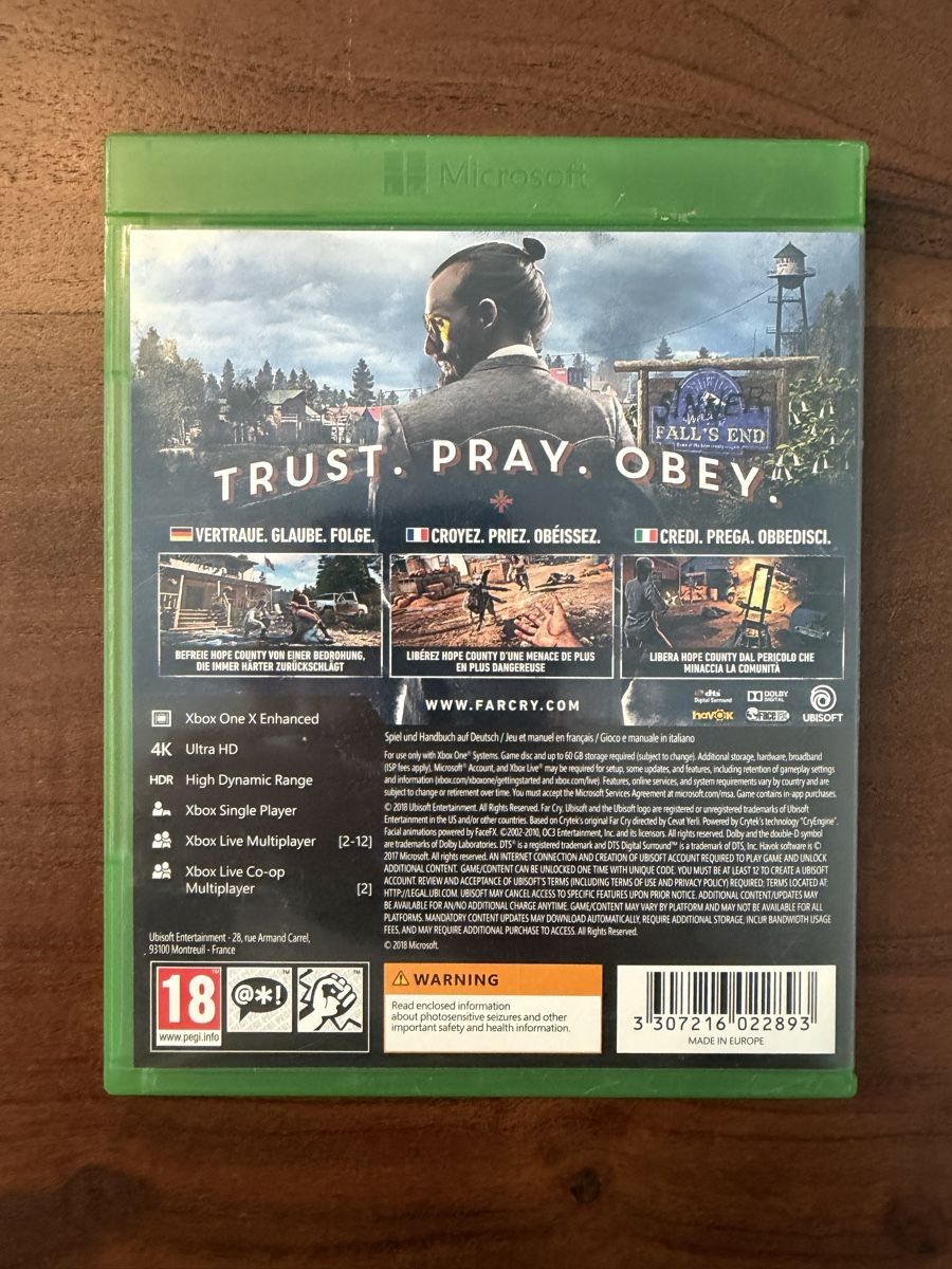 Microsoft Giochi: Farcry 5 für Xbox One – Usato da Thunstetten venduto da Virus_33 2