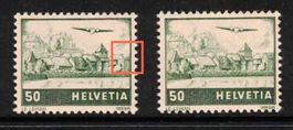Flugpost F29.PA mit Abart "weisses Dach" postfrisch **