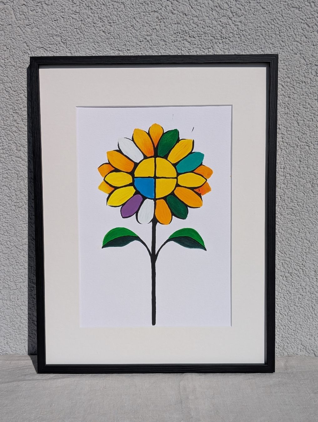 Dipinti: Original Gemälde Moderne Sonnenblume – Nuovo e nell'imballaggio originale da Winterthur venduto da LaVieColor 4
