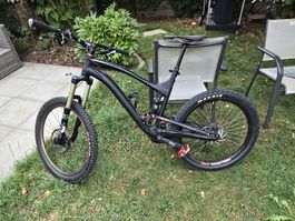 Mountainbike Fully schwarz Marke Canyon Strive Grösse L 
