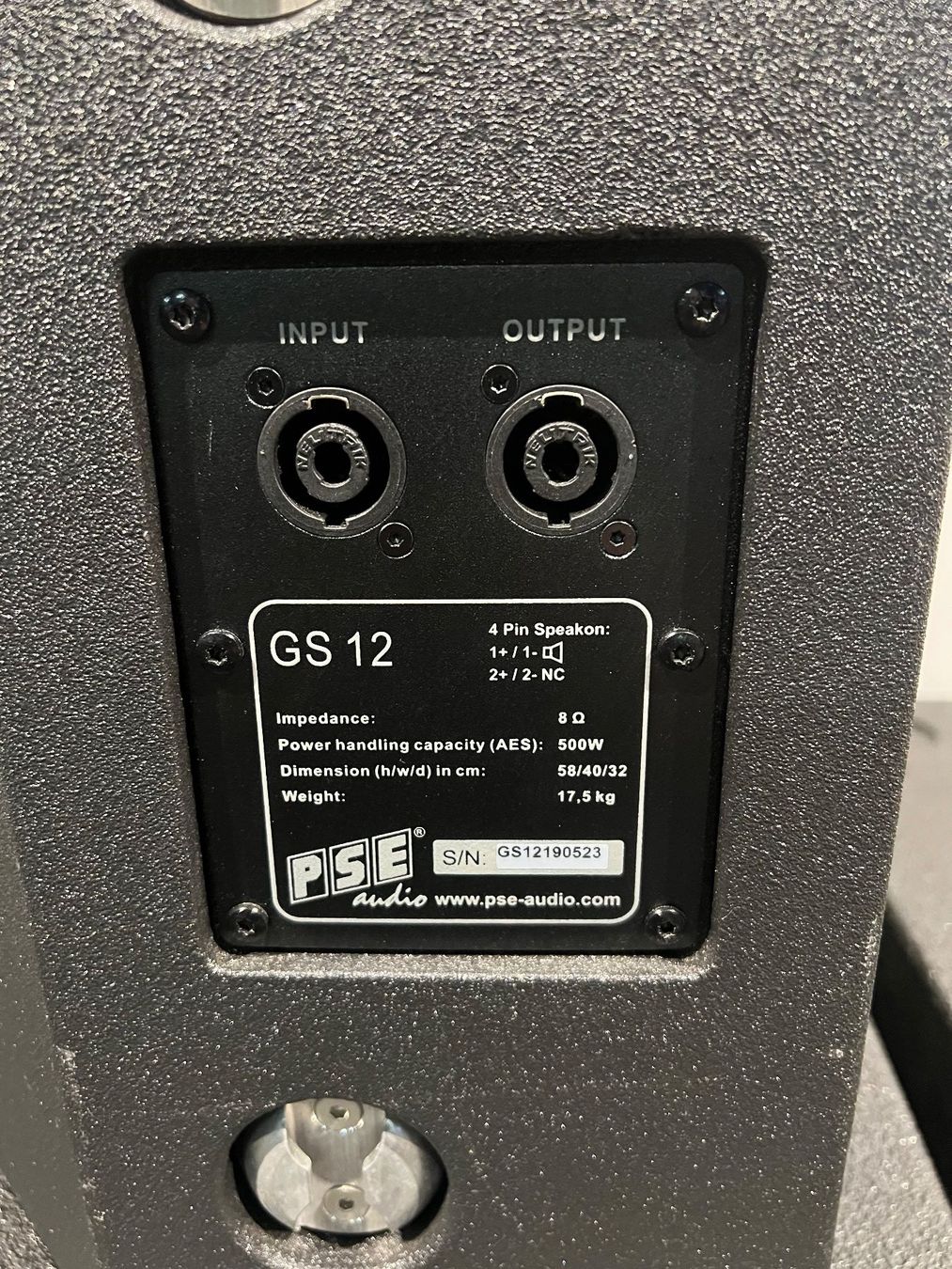 002 PSE Audio-System 2x Top, 2x Bass inkl. Endstufe und Case (Gebraucht ...
