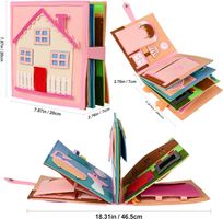 Montessori Book Lernspielzeug Rosa ab 1-6 Jahr Geschenk
