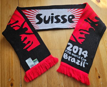 Schweiz Schal Fussball Schweizer Nati WM 2014 Brasilien
